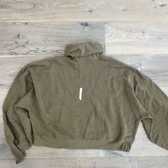 Agolde Balloon Sleeve Turtleneck Sweater Green Size M - Picture 5 of 6